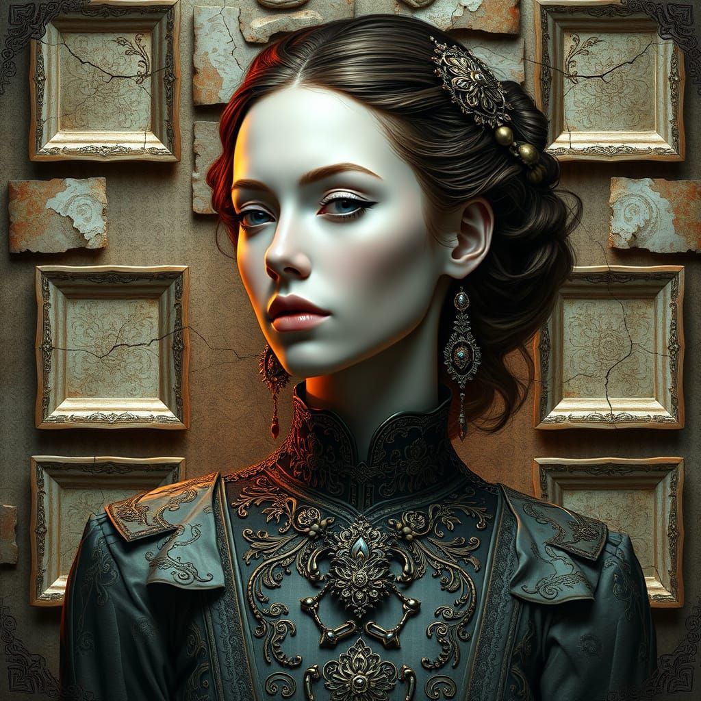 Ethereal Beauty in Shattered Splendor