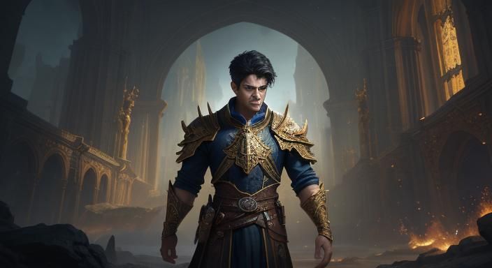 Boy Finds Inner Strength, Fantasy Concept Art