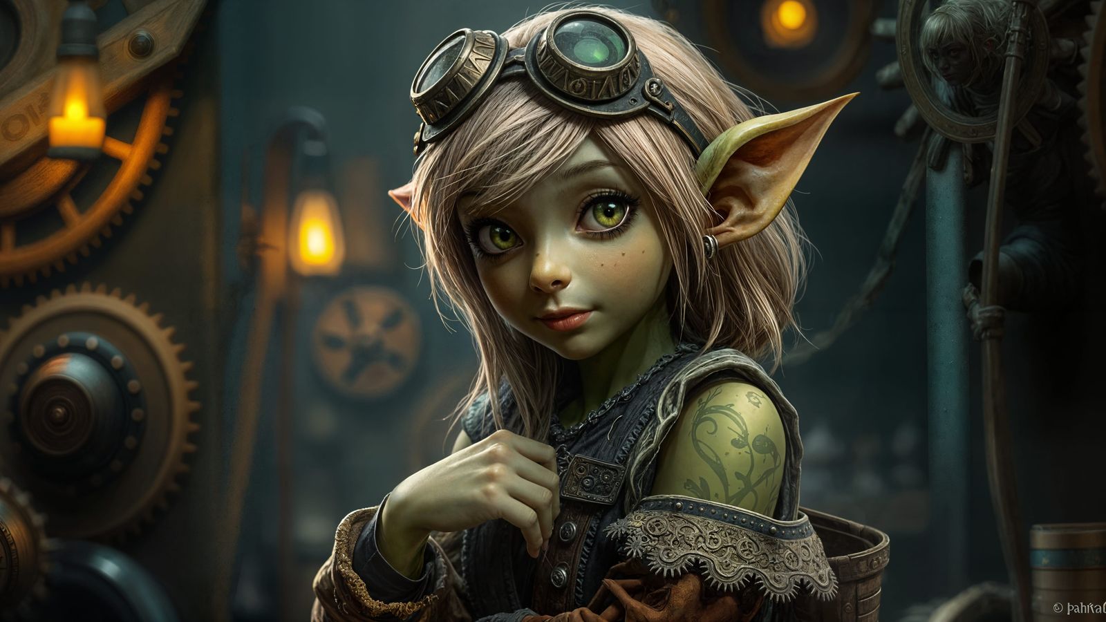 Goblin Artificer in Workshop: Fantasy Realism