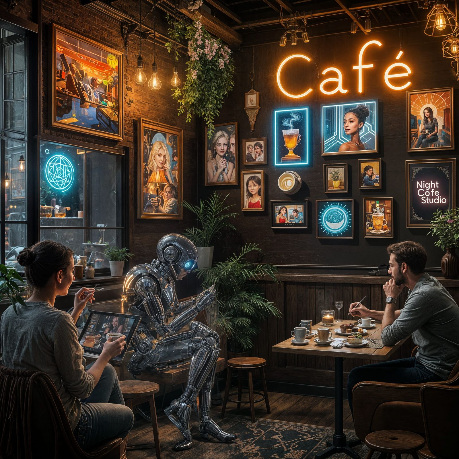 Warmth and Creativity Bloom at NightCafe Studio