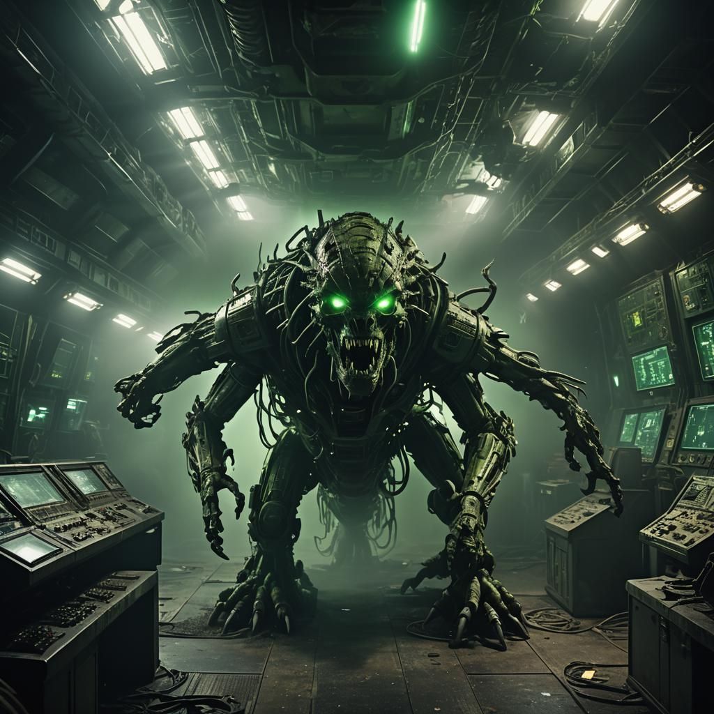 Terrifying Creature Emerges in Abandoned Spaceship: Gothic I...