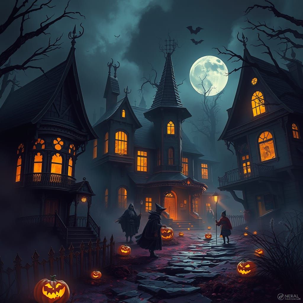 Twisted Halloween Night Concept Art