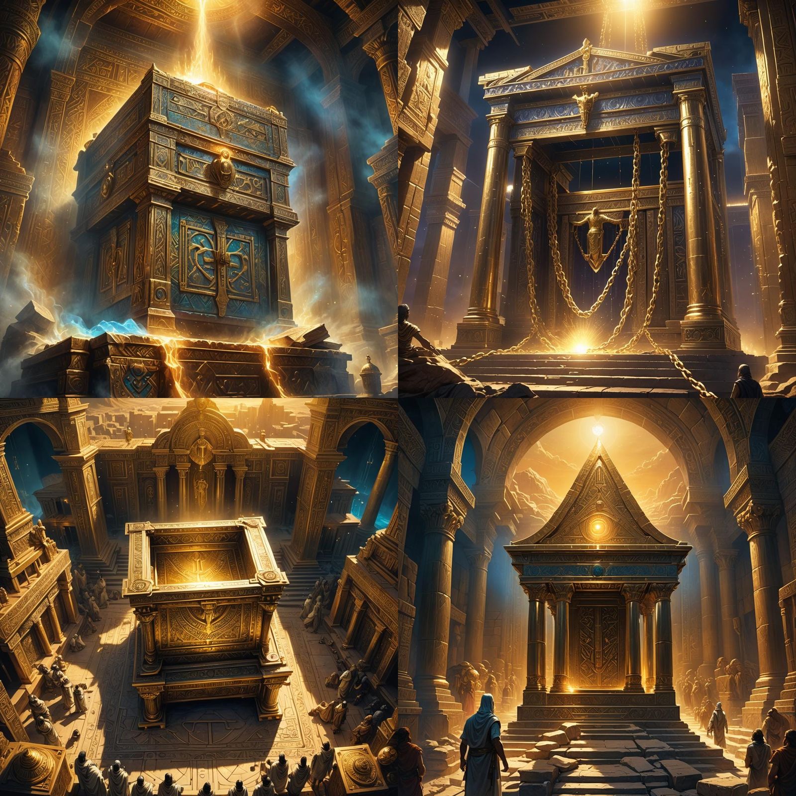 The Ark of the Covenant: Detailed Matte Painting