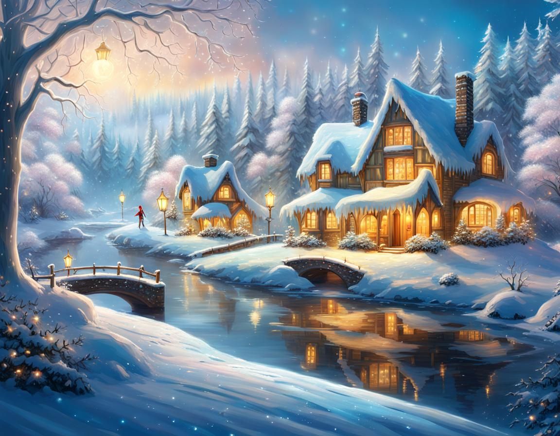 Magical Winter Fairy in Frosty Wonderland