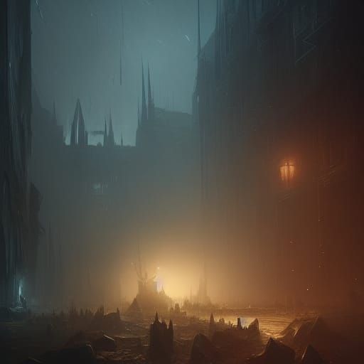 Nightmarish Slumber: Dark Fantasy Concept Art