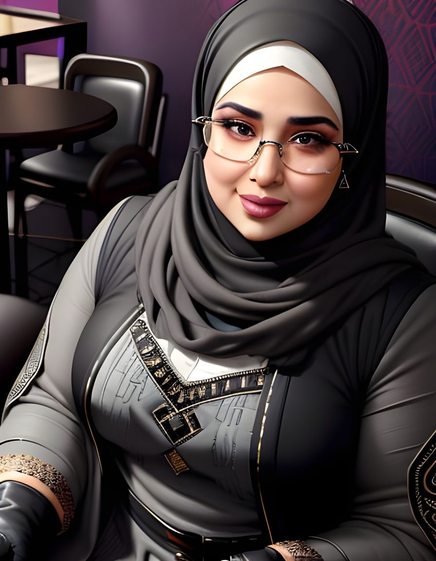 Hypernatural Egyptian Woman with Dark Brown Eyes and Confide...