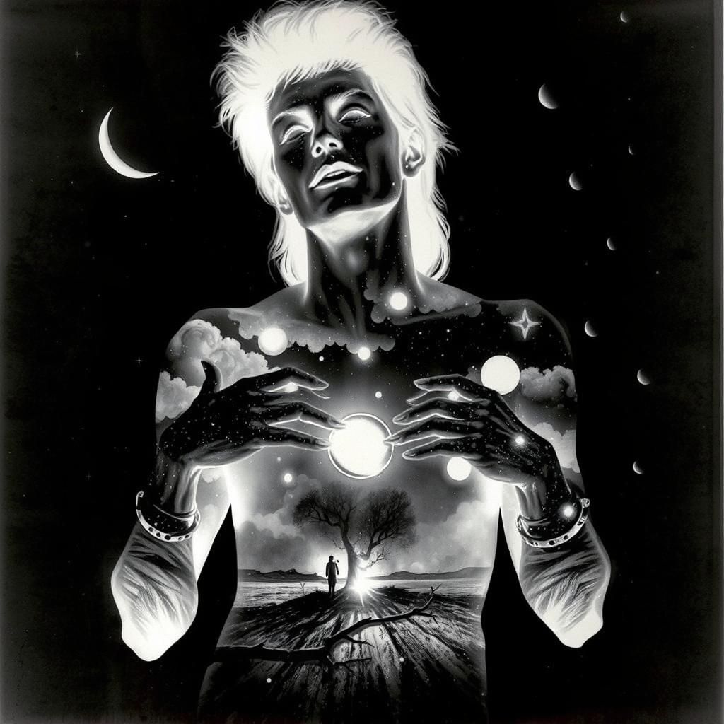 Glistening Dew Drops in Ethereal Forest: Dreamlike Watercolo...