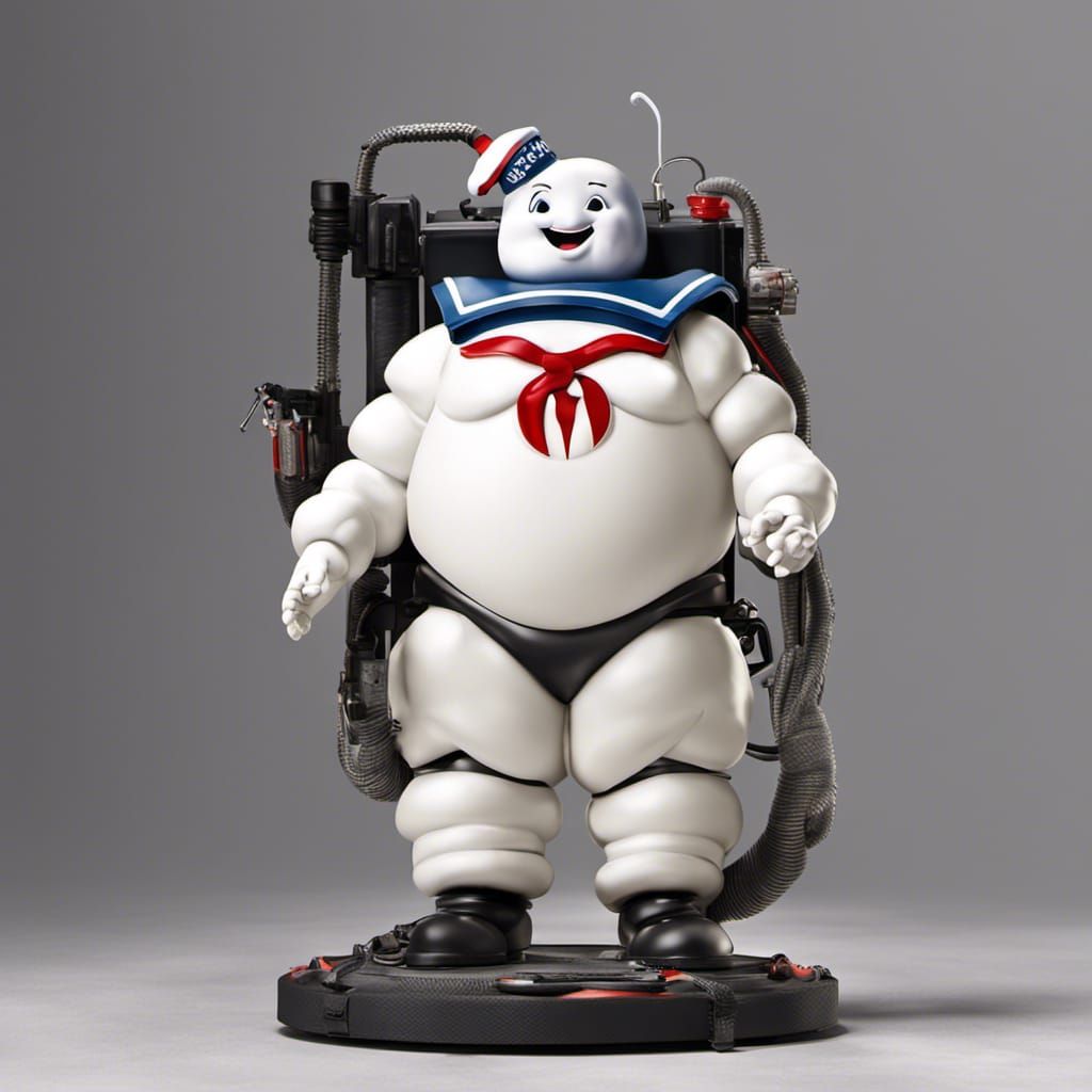 Stay Puft Marshmallow Man with Proton Pack
