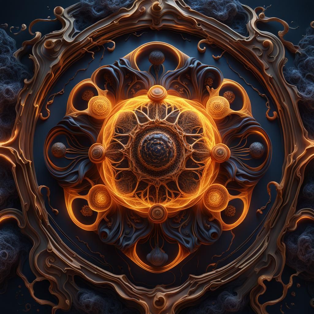 Cymatics and Universal Intelligence: Detailed Matte Painting