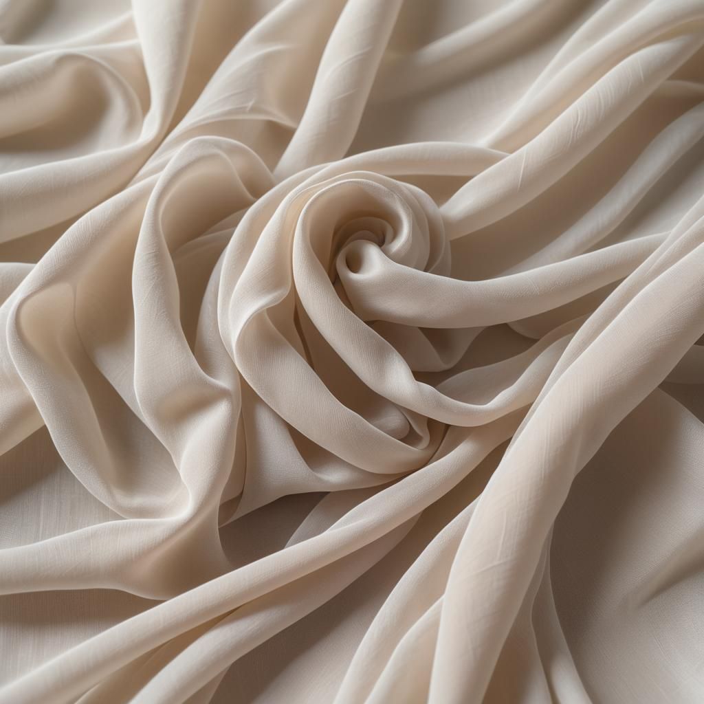 Ethereal Chiffon Fabric in Soft Focus Photography