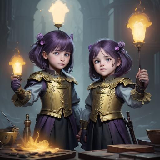 Happy Twins: A Dark Fantasy Masterpiece in 8k