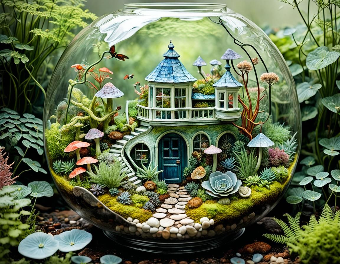 wimsical image of a terrarium
