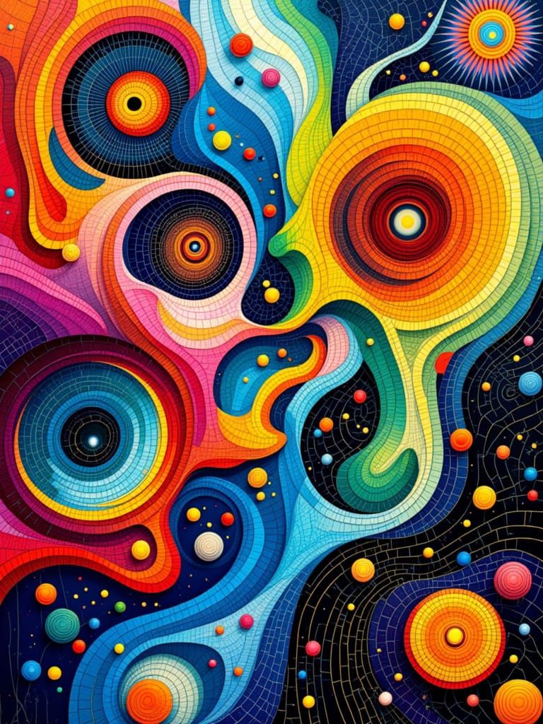 Vibrant Geometric Dreamscapes