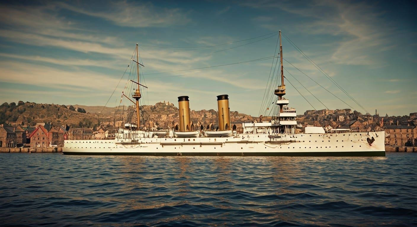 Armoured Cruiser Circa: 1890.