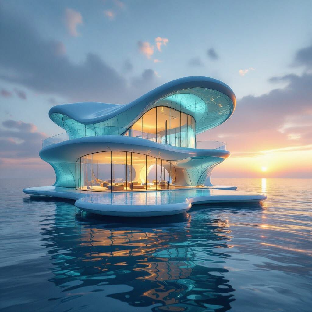 Futuristic Organic Coastal Architecture Emerges from Sea at ...