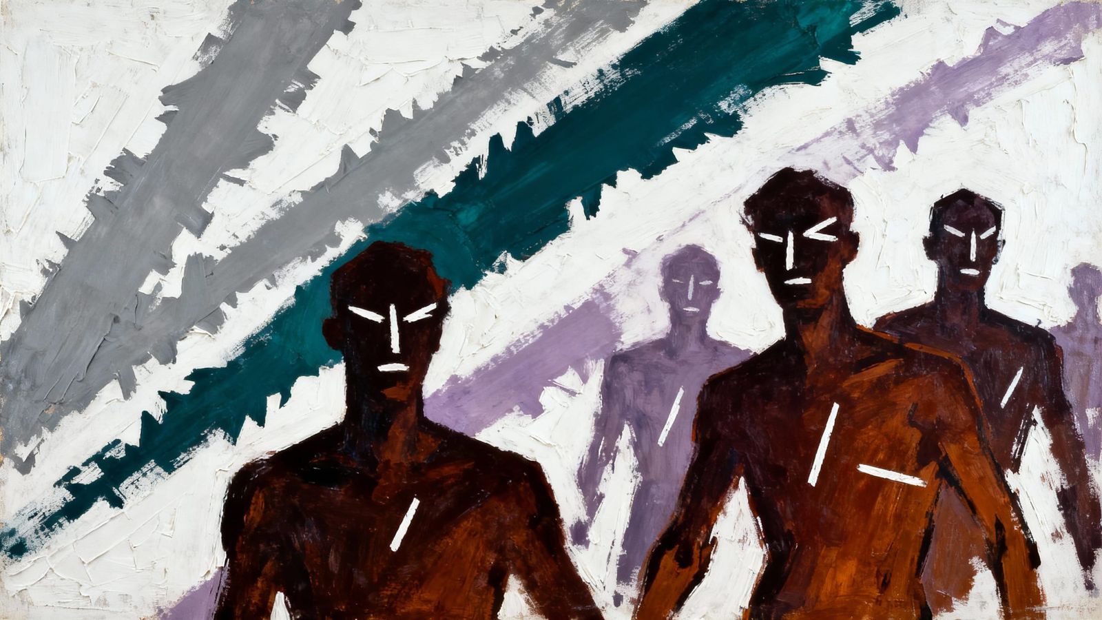 Abstract Figures Expressing Emotion in Dynamic Brushwork