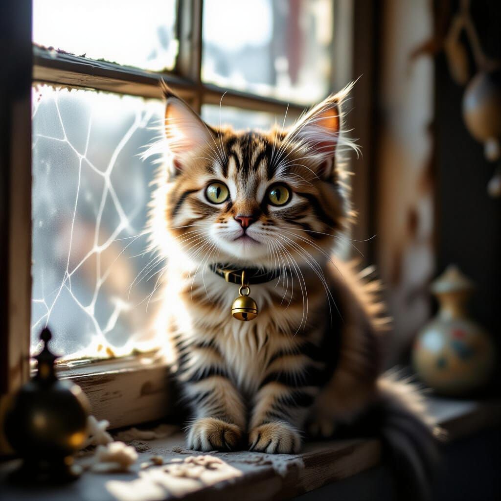 Furry Cat in Dark Fantasy Style