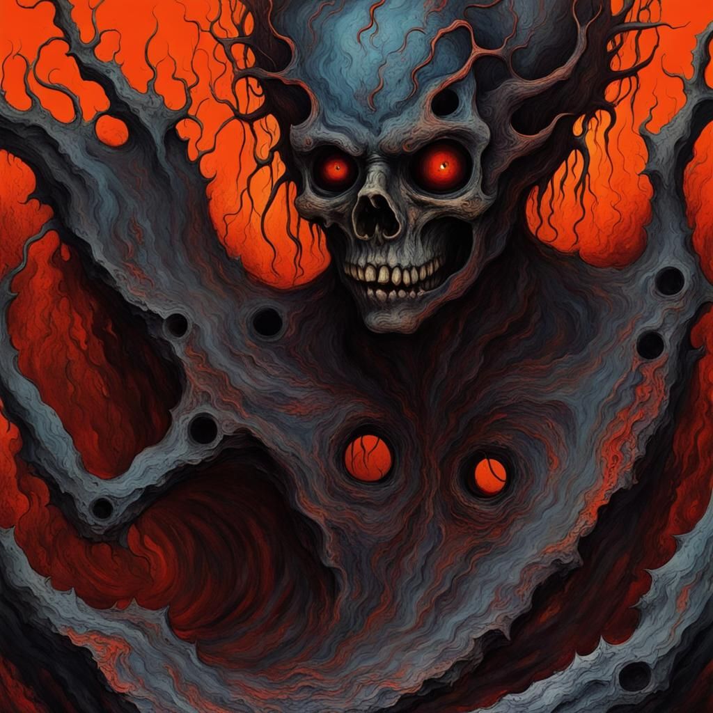 Abstract Demons in Hellish Mindscape