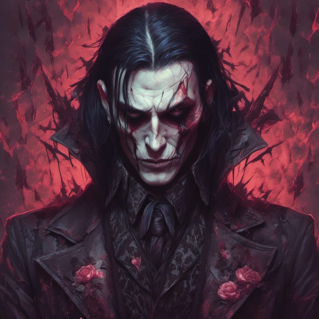 Gothic Metalcore Portrait in Artgerm Style