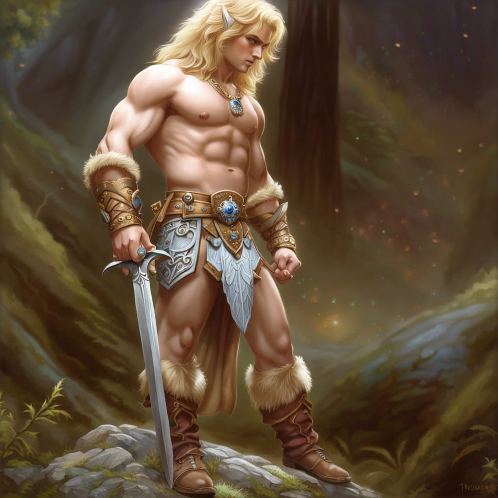 Halfelf barbarian