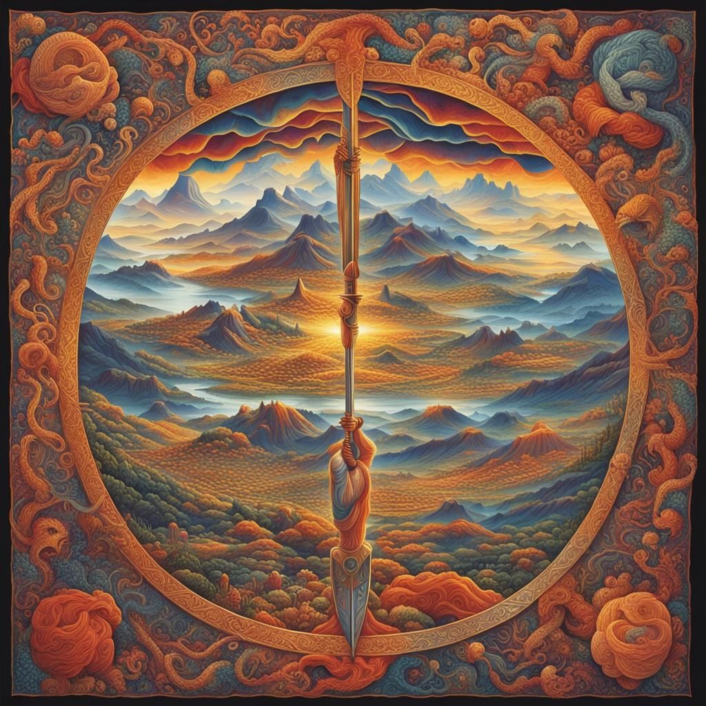 Gleaming Sword Slices Reality Revealing Dreams