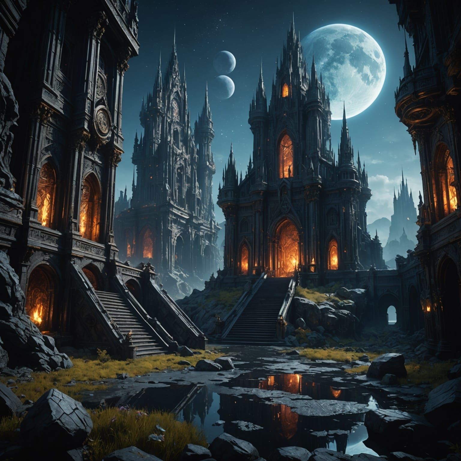 Fantastical Dark Matter Concept Art in Deep Color