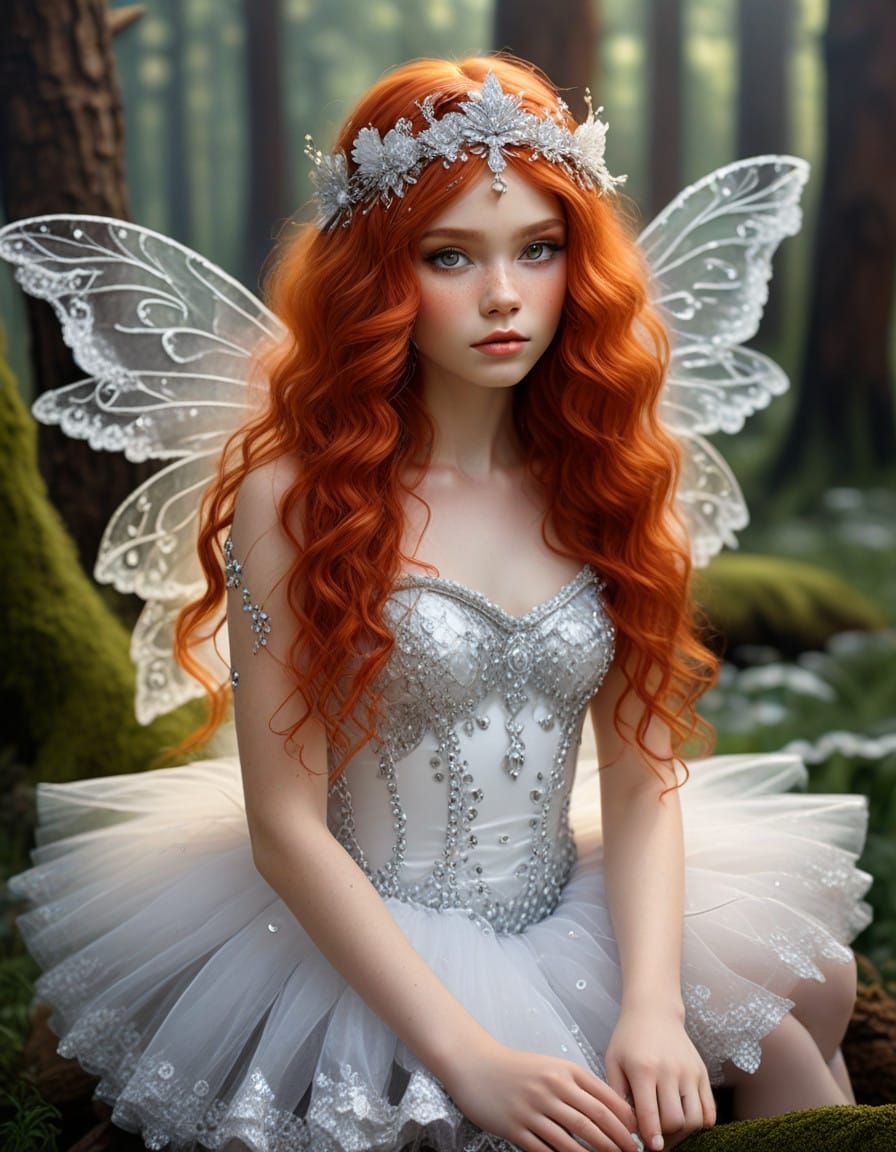 Enchanting Woodland Fairy in Oil Painting