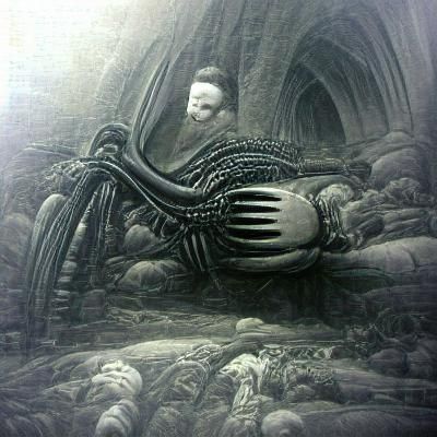 Biomechanical Horror in Giger Style