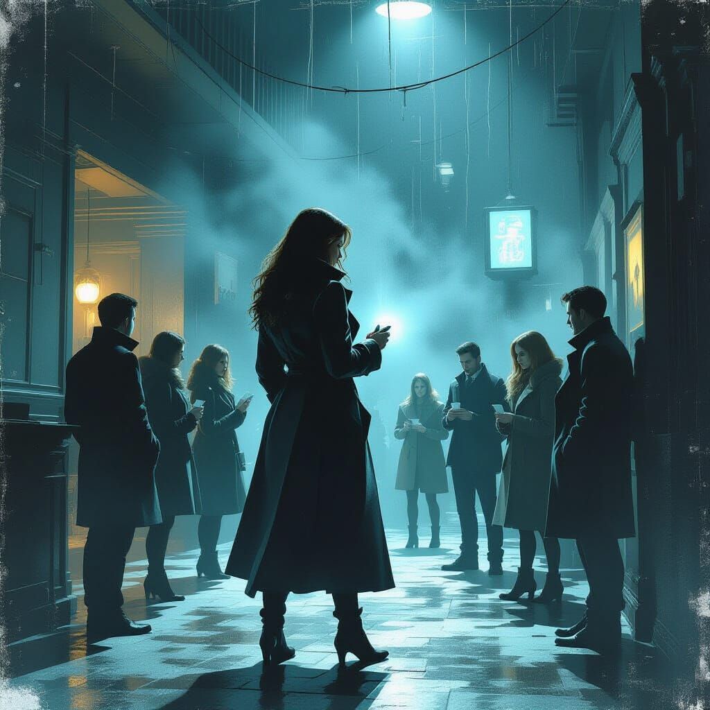 Mysterious Gathering Uncovers Truths in Film Noir Style