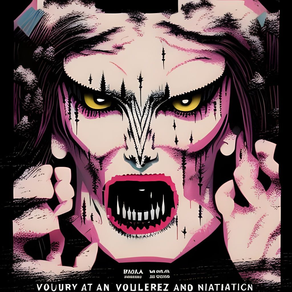 Fantasycore Horror Movie Poster of 90s Icon