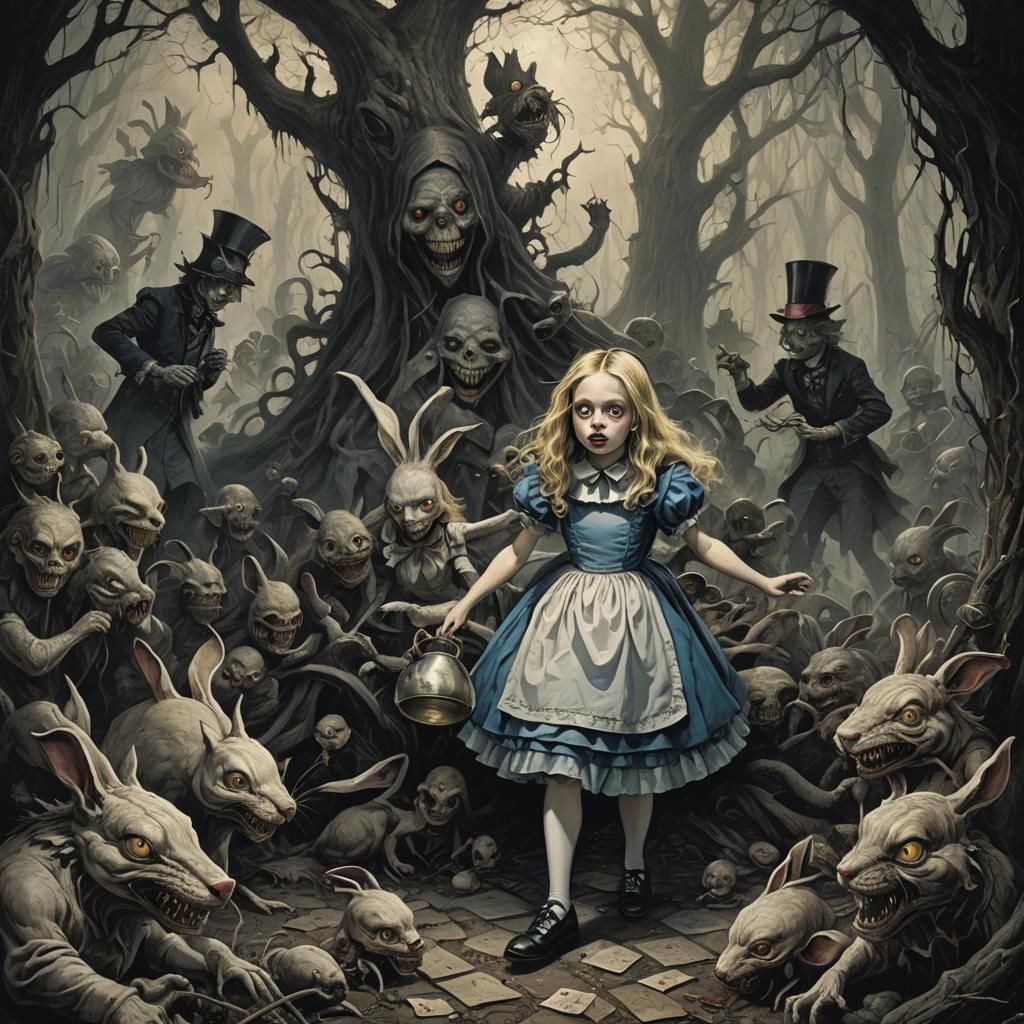 Horrific Alice in Wonderland, Gothic Horror Style