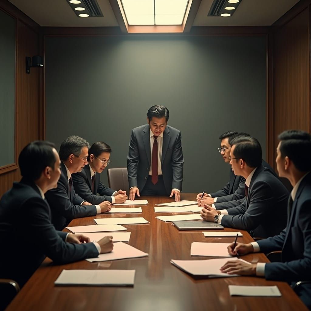 Taiwanese Officials in Intense Policy Discussion: Cinematic ...