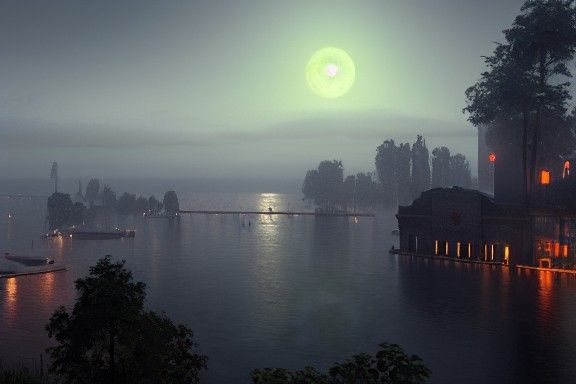 Vampire Masquerade in Claude Monet Style