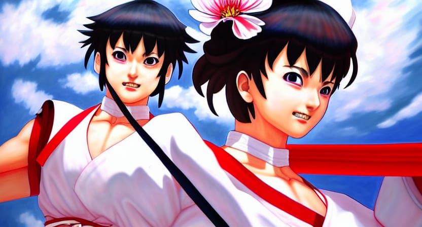 Ultra-Realistic Painting of Sakura Kasugano