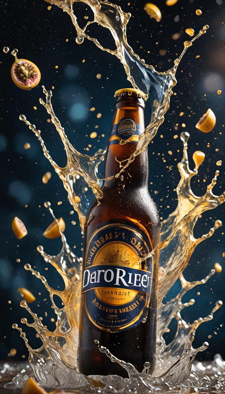 Passion Fruit Beer Macro Photography