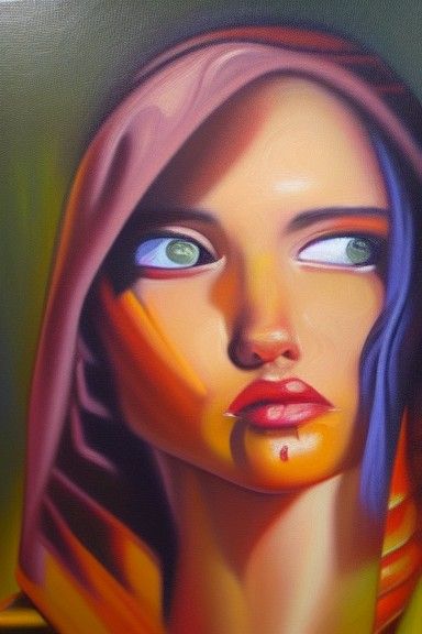 Hyperdetailed Oil Painting of Abstract Concept