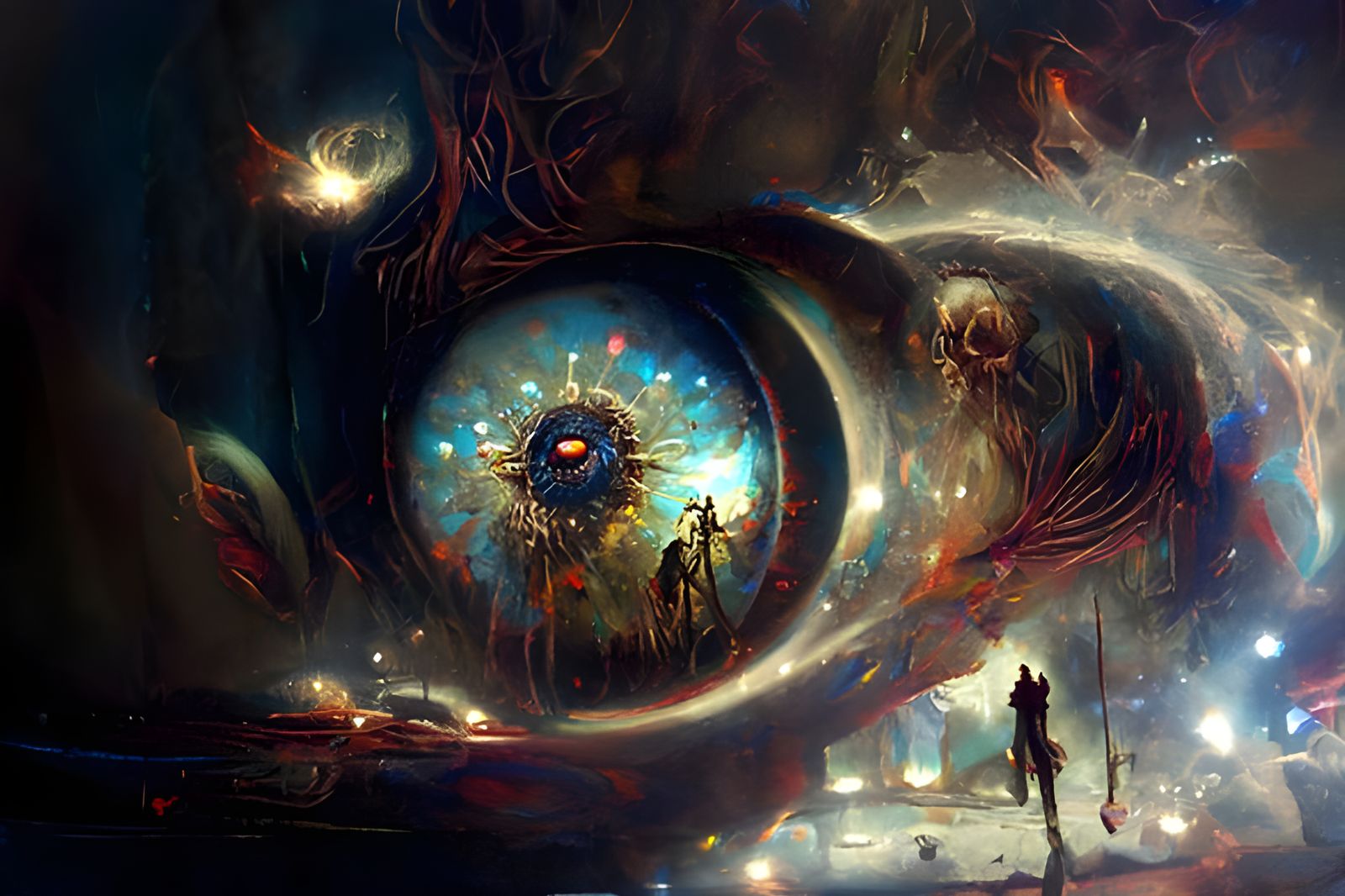 Cosmic All-Seeing Eye of a Mad God
