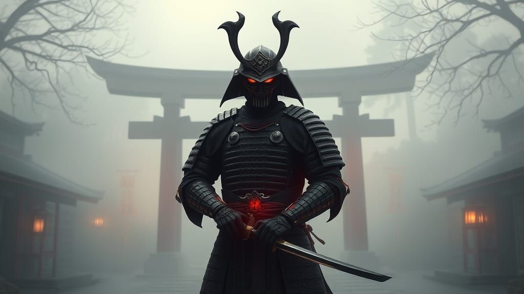 Samurai in Fog, Dark Fantasy Japan