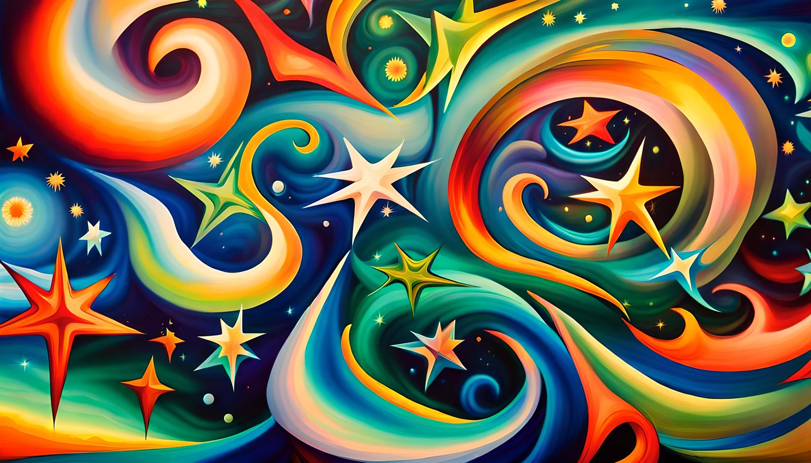 Iridescent Stars in Electromagnetic Plasma Maelstrom