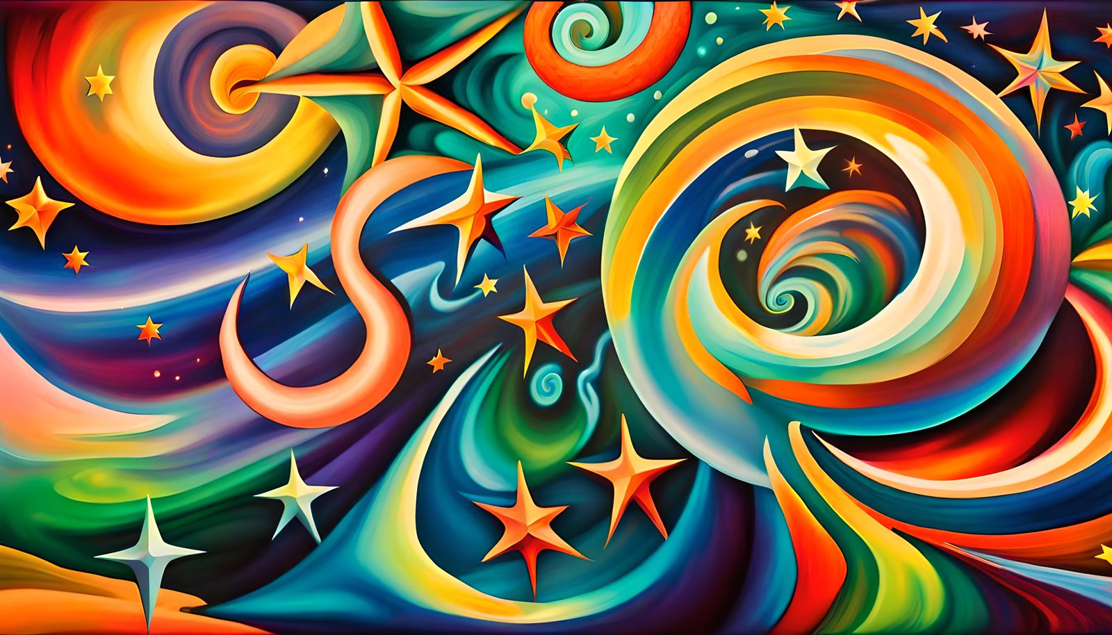 Iridescent Stars in Electromagnetic Plasma Maelstrom