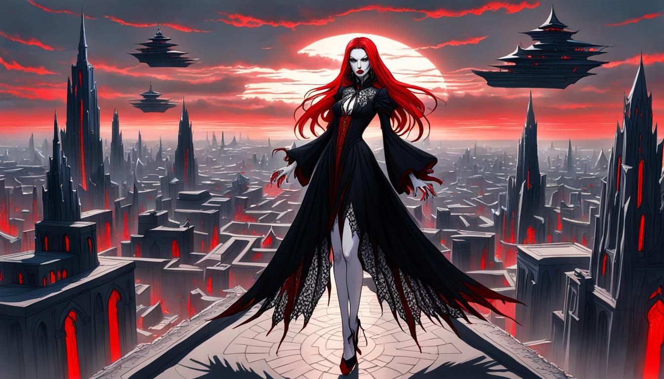 Vampire Goddess in Metropolitan Magocracy City
