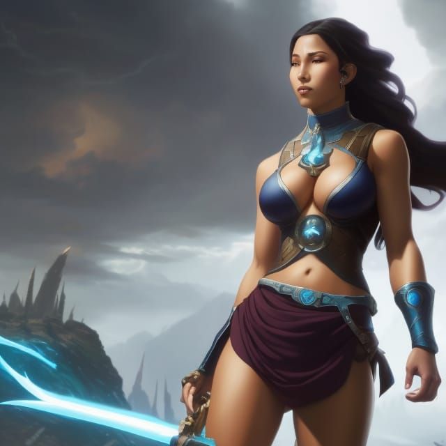 Voluptuous Avatar Korra: Dark Fantasy Concept Art