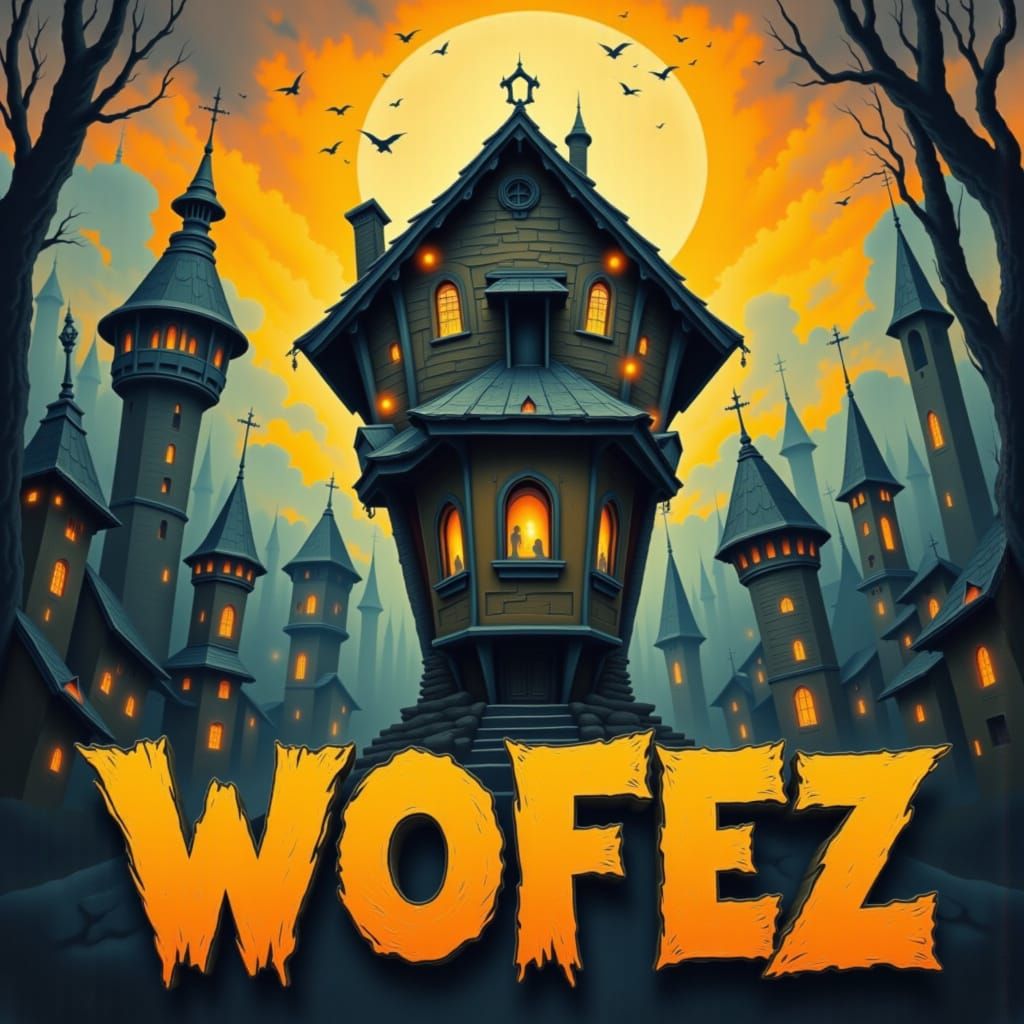 Abstract Portrait in Impasto Style