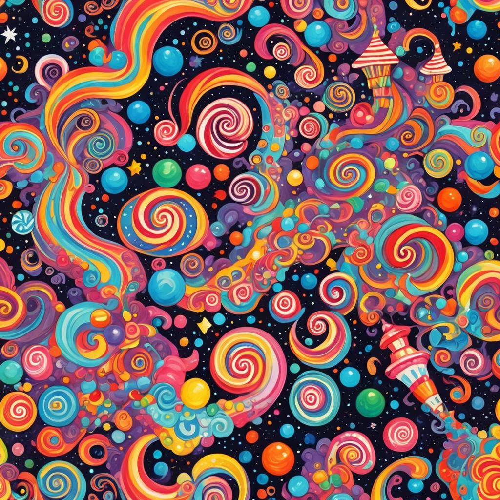 Ecstasy trip in outer space