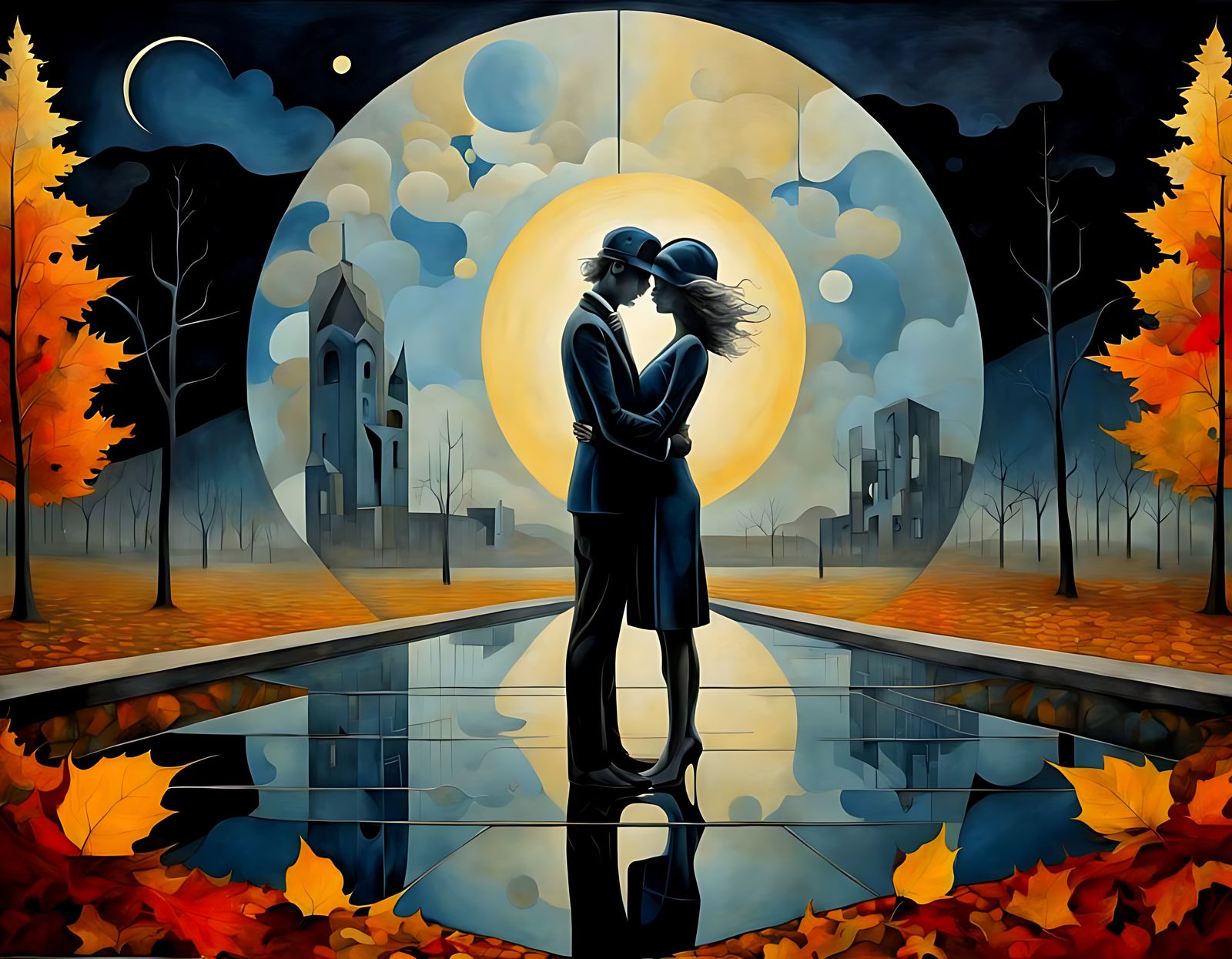 The meeting of two star-crossed lovers finally face to face ...