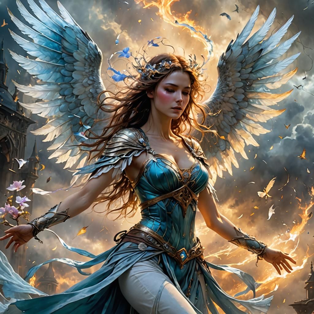 Air Elemental Falcon Dancer