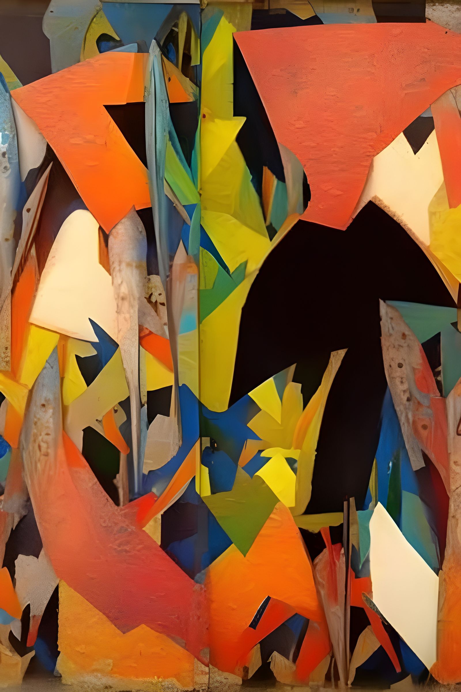 Hyperdetailed Abstract Contre-Jour Image in Maximalist Style