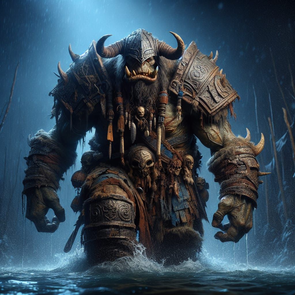 Orc Viking Warrior in Nocturnal Fantasy
