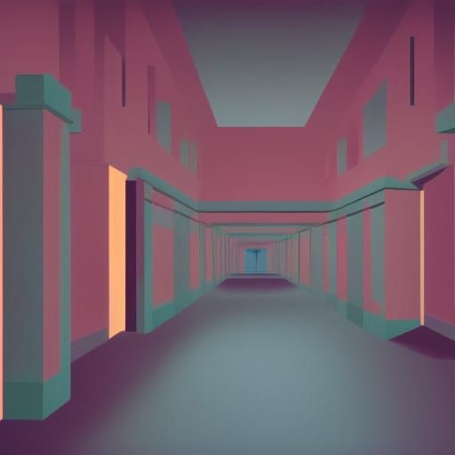 Liminal Space Tunnels in Internet Aesthetic Style