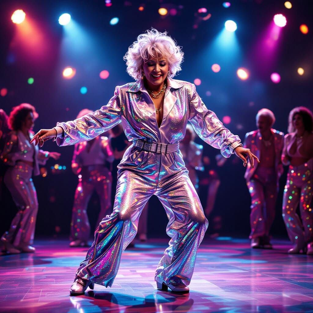 Elderly Dancing Queen Does Michael Jackson Moves